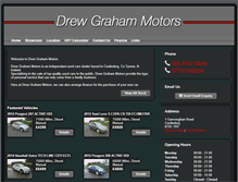 Tablet Screenshot of drewgrahammotors.co.uk